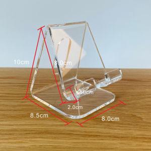 High-End Acrylic Telephone 5G Mobile Phone Display Stand Universal Counter Mobile Phone Holder Desktop Clamp Style Mobile Stand