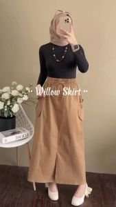 Rok Wanita willow skirt muslim kekininian new Best seller premium