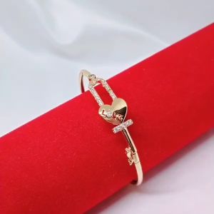 Gelang Tangan Bangle Wanita Aksesoris Fashion Awet Tahan Lama Anti Karat Cocok Untuk Harian G4-3C