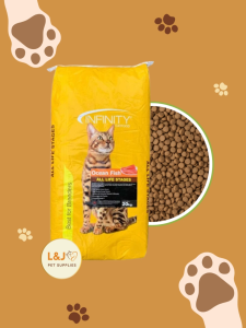 INFINITY CAT FOOD OCEAN FISH 1KG (REPACKED) | COMPLETE & BALANCED CAT FOOD | HIGH PROTEIN WITH OMEGA 3 & TAURIN