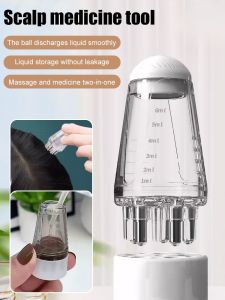 Scalp Applicator Portable Double Compartment Roller Ball Massage Precision Liquid Hair Essential Oil