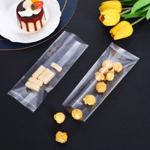 100PCS Food Grade Ice Pop Bags Disposable Plastic Popsicle Bags Freeze Treat Storage Transparent Ice Popsicle Mold Bag
