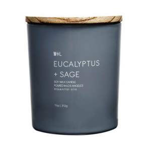 EUCALYPTUS SAGE BY WOLF AND LAMB/ ESSENTIAL OILS SOY WAX BLEND POURED IN LOS ANGELES 11 OUNCES| 312 GRAMS