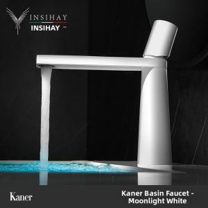 INSIHAY | White Artistic Hot and Cold All Copper Basin Faucet