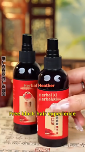 Hot Sale 草本熙藏红花精华液 Saffron Essence Polygonum multiflorum Hair Care Hair Care Essential Oil Spray Anti-off Black Hair何首乌养发护发精油喷剂防脱乌发