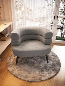 Sofa Chair Makeup Chair Single Home Balcony Bedroom Lazy Comfortable Sofa Chair Cashmere