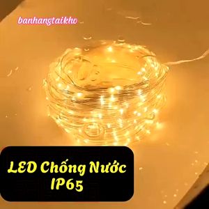 Dây Đèn Led Đom Đóm Hạt Gạo Fairylight Nháy Chống Nước 10m 20m 50m 100m Trang Trí Ngoài Trời Nháy giáng sinh noel tết