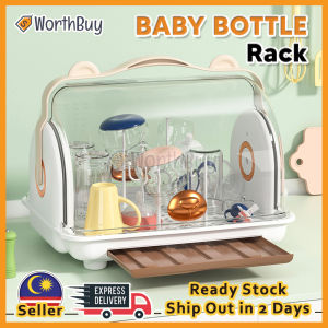 Worthbuy Multipurpose Cup Drainer Milk Bottle Rack Rak Cawan Bottle Storage 奶瓶储存架 Holder Cup Kitchen Shelf