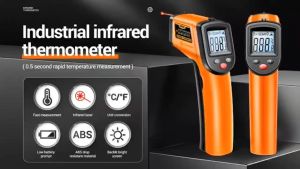 Taffware Thermogun: Termometer Penetas Telur Digital Ruangan Minyak Goreng Panas Infrared Non Contact