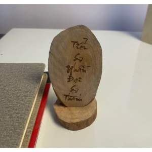 Tượng gỗ mini khắc chữ phong thủy để bàn – Quà tặng decor ý nghĩa - Góc nhỏ an nhiên