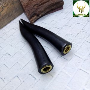 pipa once cangklong kayu galih kelor hitam bulat model S L68