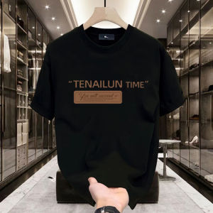 Áo Thun Nam Tay Ngắn Cotton Phong Cách Mỹ Cổ Tròn in Chữ Mùa Hè Thường Ngày Đa Năng Cơ Bản Thân Thiện Với Da Thoáng Khí