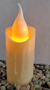 LED Candle Flickering Flameless Light with Direct Power 220V and Feel Looks Real For Christmas Marriage Decorations Ambient Mood Lighting