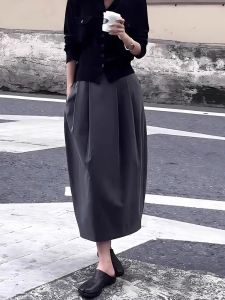 Slimming and Flesh Concealing Pleated Slit Skirt