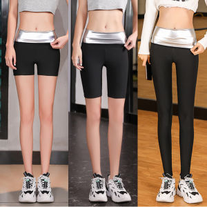 Quần Tập Yoga Cạp Cao Mùa Hè Quần Short Mỏng Co Giãn Bằng Polyester Và Lycra Giảm Béo Tăng Cường Tập Luyện