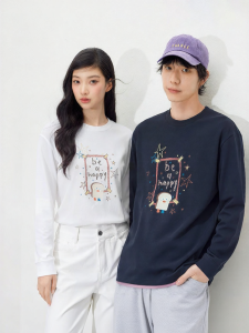 Semir | Áo Thun Dài Tay In Graffiti Đôi Bằng Cotton