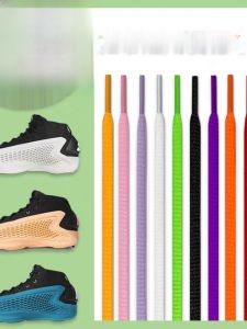 Original Equipment Fluorescent Green Basketball Shoe Laces AE1 Edwards Generation One Semi-Circular Shoelaces for Sports And Fitness