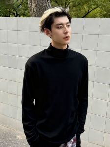 เสื้อยืดคอกลมแขนยาวสำหรับผู้ชาย ทรงสลิมฟิต ทรงปกติ ปกโปโล ปกตั้ง ทรงหลวม เสื้อเชิ้ตคอปกสูงแบบสวมหัว