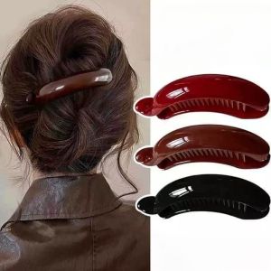 🔥Retro Banana Clip Flat Hair Clips Hair Pin for Women LovelylifeFu👍