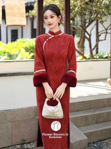 Đầm Cưới Cheongsam Ấm