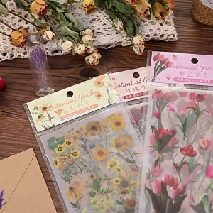 Flower sticker plant hand account decoration material phone case sticker