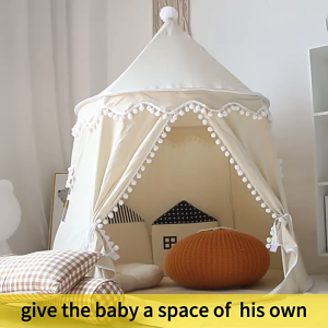 Folding Toy Tent Children Play House Large Teepee Tent for Kids Princess Castle Gifts