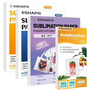 A4/Letter Size Sublimation Paper for Inkjet Printer 105g or 125g Sublimation Transfer Blanks Paper Material DIY T-Shirts Mugs