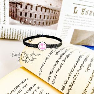 Gelang Couple Spiderman Model Rajut Versi Hitam // Gelang Spiderman Couple Rajut Versi Tali Hitam