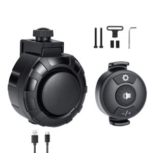 Rockbye Bicycle Electric Bell Rechargeable MTB Scooter Road Bike Handlebar Horn 3 Modes Sound Alarm Ring Bell Cycling Accessorie