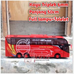 Miniatur bus tolelet basuri PO.Gunung Harta jb5 tronton mainan anak terbaru