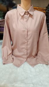 KEMEJA POLOS WANITA LENGAN PANJANG - ATASAN WANITA KEMEJA