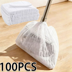 100/200pcs Disposable Broom Dust Cover / Elastic Non-woven Fabric Ground Hair Cleaning Covers / Multi-Purpose Electrostatic Removal Dust Cover