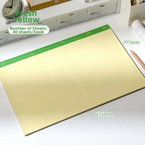 SANNIANERBAN | Fresh Color A3 Notebook For Note Taking & Mind Mapping Cross Design 1pc