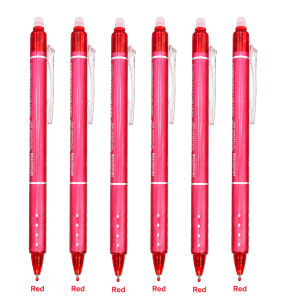 MROOFUL | 6 Cái Bút Gel Có Thể Thu Vào Nhiều Màu 0.5mm Ngòi Mảnh Mực Xóa Được Đầu Bút Hình Viên Đạn Có Thể Giặt Được Có Thanh Nạp Mực Thần Kỳ Dung Lượng Siêu Lớn Dùng Để Viết