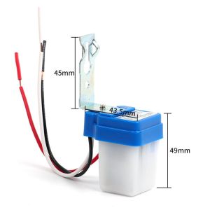 EELHOE | 1Pcs Auto On/Off Photocell Street Light Switch Waterproof Photo Control Sensor Switch AC220V 10A Automatic SwitchT Ing Q Store