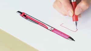 Ruột Bút Bi Nước Pentel LR10 Ngòi 1.0mm | 3 Màu Mực Xanh/ Đen/ Đỏ