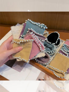 2024 ใหม่ หนังสือเล่มสุดหรู หางเข็มจี้ลูกปัด รุ่น Small Fragrance Style รุ่น Premium Sensation ยางรัดผม สำหรับผู้หญิง