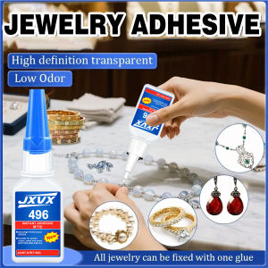 20g Liquid Super Jewelry Glue 496 Adhesive For Super Strong For craft use Wood Rubber Metal Glass Cyanoacrylate Instant Bond Leather Nail Gel With Precision dropper.