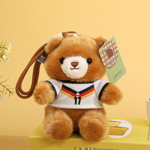 QIAOSHANG | Football Bear Plush Toy Keychain Decorative Gift