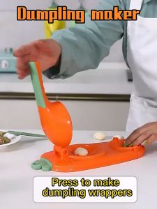 2in1 Dumpling Maker Curry Puff Skin Press Dough Presser Skin Wrapper Mold With Spoon / Kelim Karipap