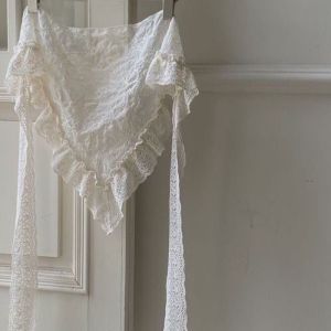 ผ้าพันคอผ้าไหมลูกไม้สไตล์ย้อนยุค ผ้าพันคอสำหรับผู้ชาย กระโปรงสั้นทรงเอ ฤดูร้อนปี 2025 แหล่งกำเนิดจีน ผ้าโพลีเอสเตอร์ ความยาวปกติ