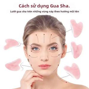 Bảng Massage Gua Sha Bằng Kính Dụng Cụ Cạo Mặt Chăm Sóc Da Mặt Và Cổ Liệu Pháp SPA Quà Tặng Mùa Đông - Nâng Cơ & Định Hình Khuôn Mặt Chữ V