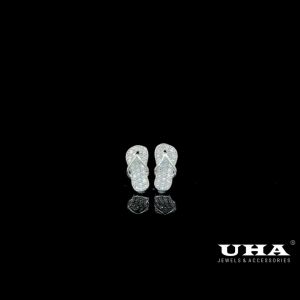 B1549 Bông tai nữ kiểu dép đính đá sáng lấp lánh UHA