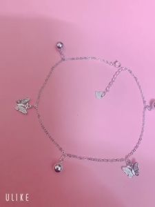 Lắc chân bạc Ý 925 Huệ Ngân-Uyên ương Hồ điệp RYBJ50004