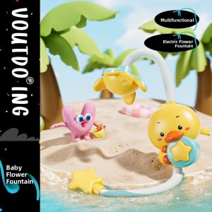 Voutdo.ing | Child Electric Play Yellow Duck Shower Head
