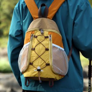 Ultra-Light Mens Outdoor Backpack 2025 New Style Hiking Mountain Climbing Bag Cycling Double Shoulder Bag Square Shape Nylon Material