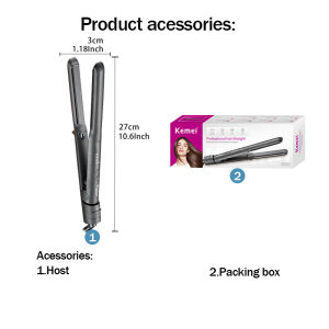 Kemei Adjustable Straightener Hair Care Curling Iron Straight Hair Splint ABS Curling Iron KM-3169