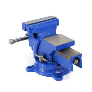 สปอตกรุงเทพ 5 นิ้ว ปากกาจับชิ้นงาน 125mm 5inch 360 Degree Swivel Base Cast Iron Bench Vise With Anvil Vice Rotary Adjustable Clamp tools