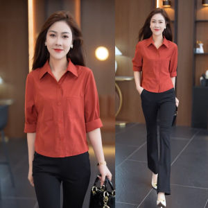 Fashion Casual Shirt for Women 2023 Early Autumn New Arrival Simple Graceful Loose Fit Slimming Shirt Cover Belly Foreign Style Tops