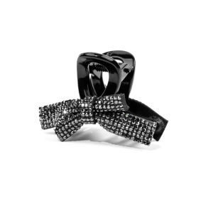 French Retro Louis Full Diamond Bow Small Jaw Clip Loose Clip Bang Clip Side Clip Female Hairpin Hair Accessories